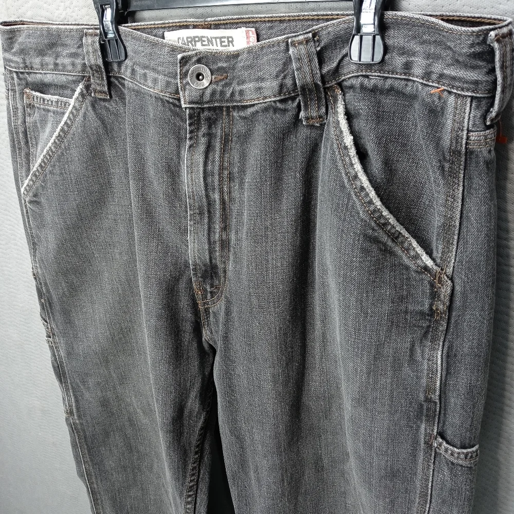 Levi's men's grey loose straight carpenter jeans. Sz 34x34. M102pm_3